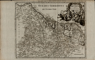 Cluverius map of modern Belgium and lower Germany